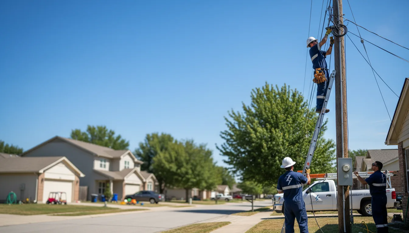 Residential electrician providing installation services in Bivins, TX